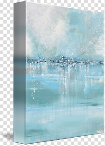 Painting Abstract art Canvas print, SeaGlass transparent background PNG clipart