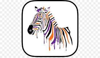 Painting, Canvas, Pop Art, Zebra, Head PNG