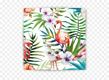 Painting, Canvas, Watercolor Painting, Green, Pink PNG
