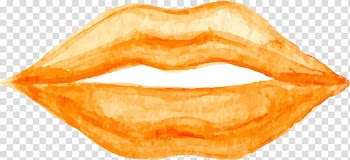 Painting Color Watercolor painting Drawing Lip, Cartoon watercolor lips transparent background PNG clipart