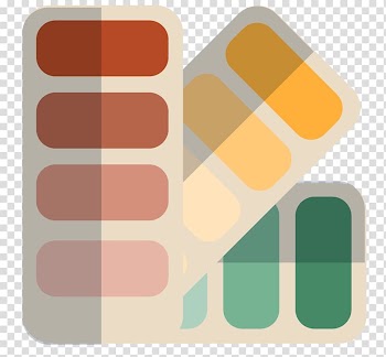 Painting Flat design Oil paint, Three color book transparent background PNG clipart