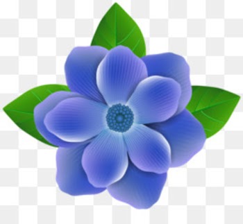Painting Flower Blue Art Purple - Water Orchid 