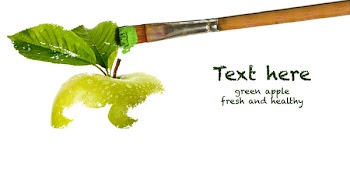 painting green apple