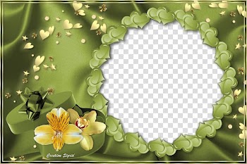 Painting , Green Frame transparent background PNG clipart