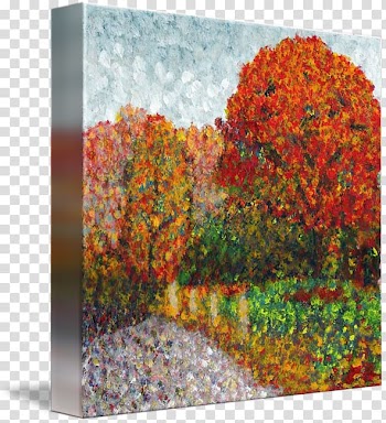 Painting Impressionist seasons Impressionism Art Autumn, autumn wreath watercolor transparent background PNG clipart