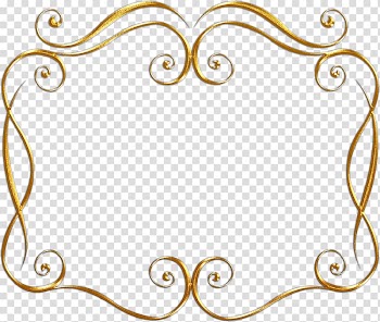 Painting Line art Gold , gold frame transparent background PNG clipart