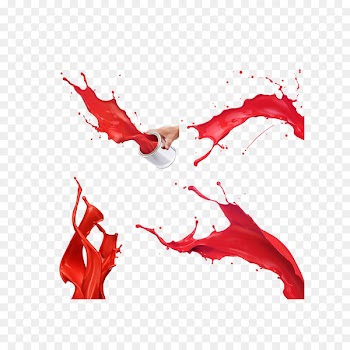 Painting Microsoft Paint - Red paint splash effect 
