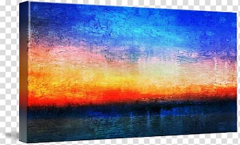 Painting Modern art Display device Desktop Computer, watercolor abstract transparent background PNG clipart