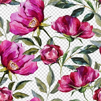 Painting of pink flowers, Watercolor painting Illustration, Red tropical plants flowers transparent background PNG clipart