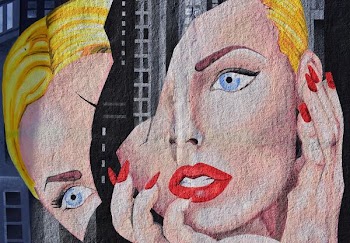 painting of woman's face