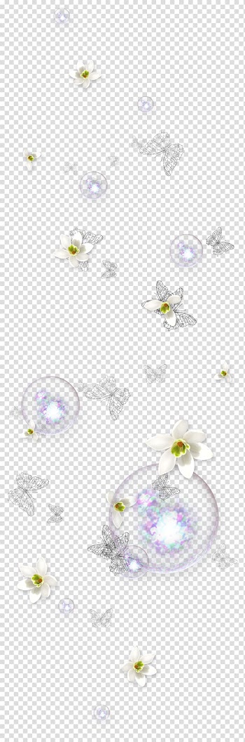 Painting Ornament Drawing , Floating Flower transparent background PNG clipart