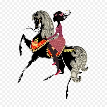 Painting Vector graphics Fairy Image Art - cartoon horseback riding 
