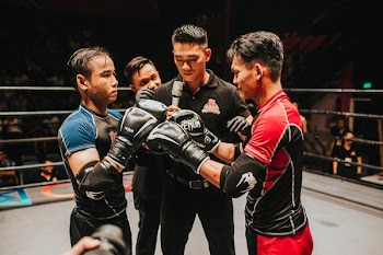 Pair of Black Boxing Gloves