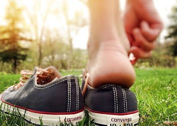 Pair of Black Converse All-star Low-top Sneakers