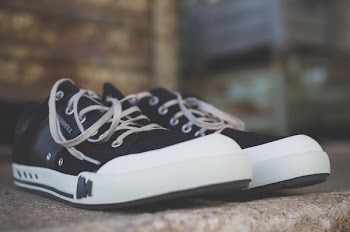 Pair of Black Low-top Sneakers