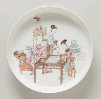 pair of Famille Rose dishes, | Free Photo - rawpixel