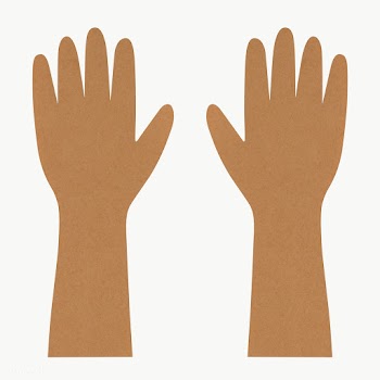 Pair of raised human hands transparent png | Free  transparent png - 2311588