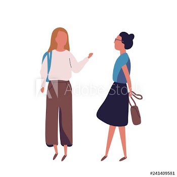 Pair of teenage girls isolated on white background