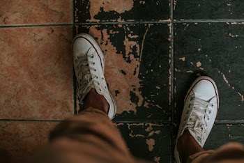Pair of White Converse All-star Low-top Sneakers