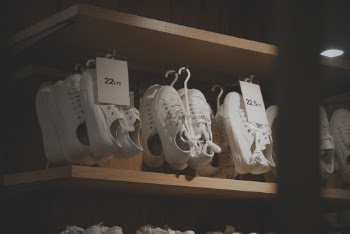 Pair of White Low-top Sneakers Lot