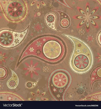 Paisley background vector image