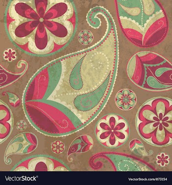 Paisley background vector image