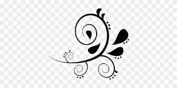 Paisley Curves Leaf Black Design Art Decor - Free Paisley Clip Art