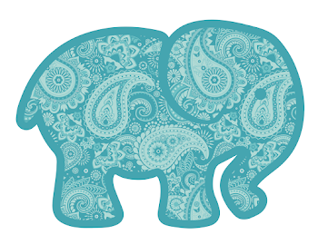 Paisley Elephant Teal Transfer – Sage Creek Originals