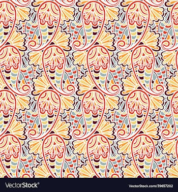 paisley pattern seamless colorful asian textile