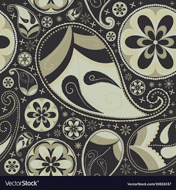 Paisley seamless background vector image