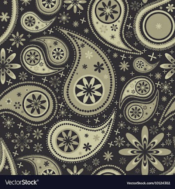 Paisley seamless background vector image