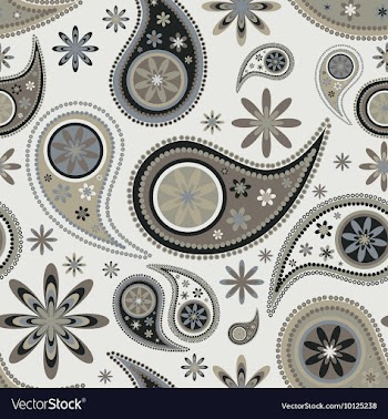 Paisley seamless background vector image