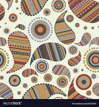Paisley seamless background vector image