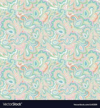 Paisley seamless background vector image