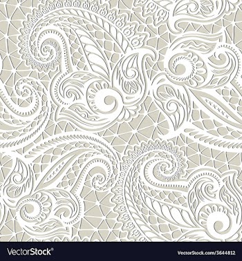 paisley seamless lace pattern