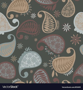 Paisley seamless pattern vector image