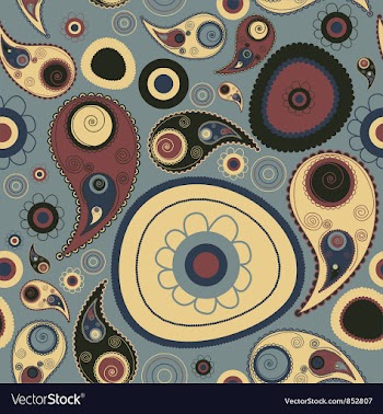 Paisley seamless pattern vector image