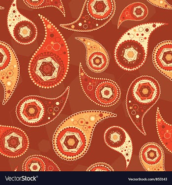 Paisley seamless pattern vector image