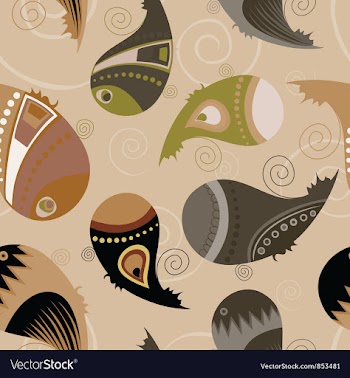 Paisley seamless pattern vector image