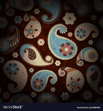 Paisley seamless pattern vector image