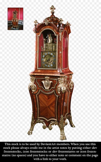 Palace Of Versailles, Furniture, Clock PNG