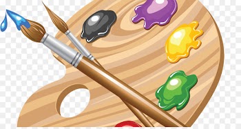 Palette, Paint Brushes, Painting PNG