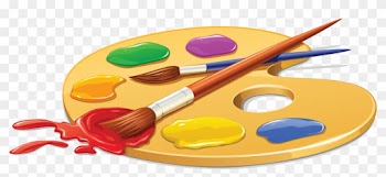 Palette Painting Brush Clip Art - Art Brushes And Paint