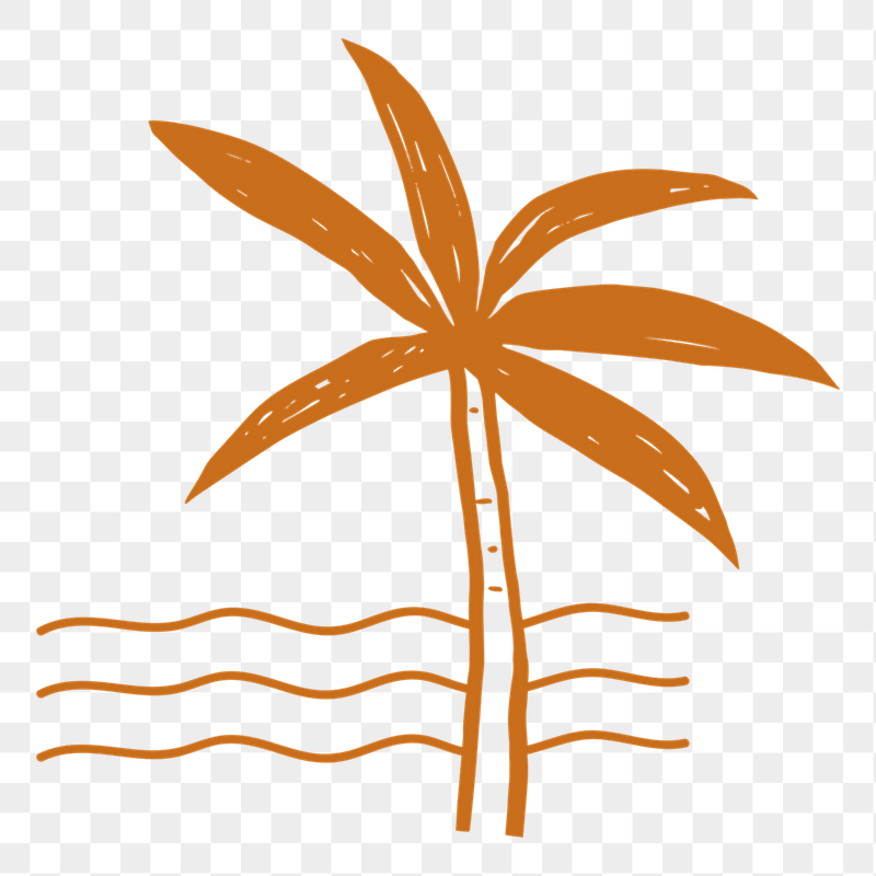 Palm beach png Summer sticker, | Free PNG Illustration - rawpixel