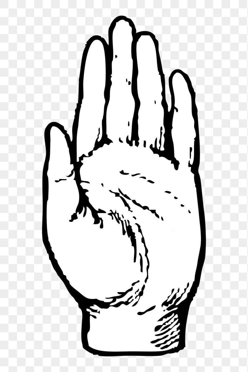 Palm hand png sticker illustration, | Free PNG - rawpixel