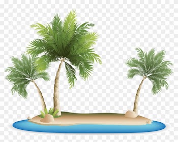 Palm Islands Tropical Islands Resort Clip Art - Palm Tree Beach Clipart