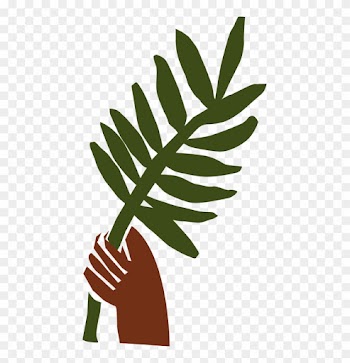 Palm Leaf Clip Art Free - Hand Holding Palm Leaf