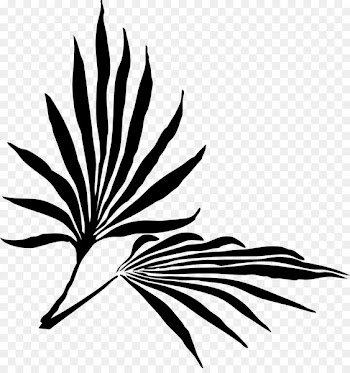 Palm Sunday Palm branch Easter Clip art - black and white flowers branch decorative backgrou 