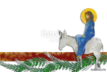 Palm Sunday - The Triumphal Entry of Jesus into Jerusalem on a ...
