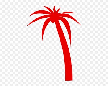 Palm Tree Clip Art Red